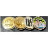 Image 3 : Four Gold Plated Beatles Coins
