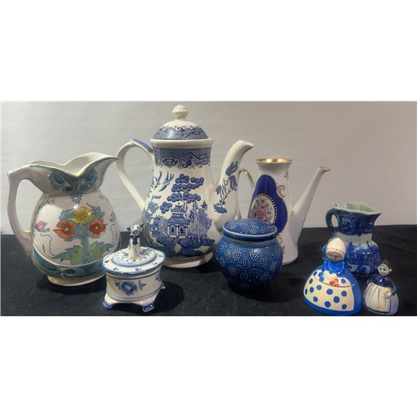 Porcelain and Ceramic Pitchers and Jars
