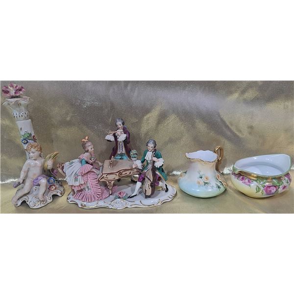 Porcelain Figurines and Tableware