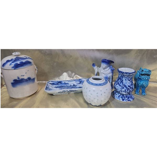 Blue and White Porcelain Lot