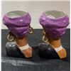 Image 3 : Ceramic Female Bust Head Vases Pair