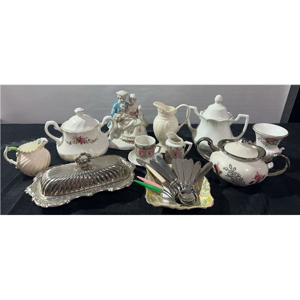 Porcelain Tableware and Flatware Set