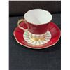 Image 8 : 6 English Bone China Tea Cups and Sauc