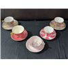 Image 1 : 5 English Bone China Teacup Trios