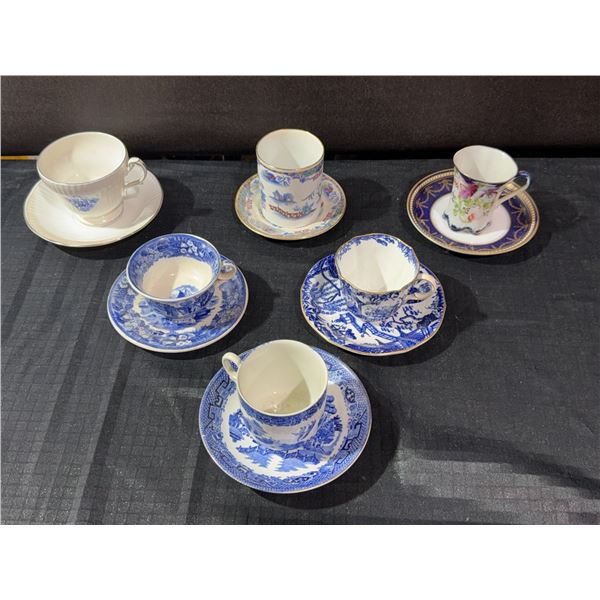 English China Cups and Saucers