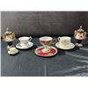 Image 1 : Tea Cup and Ornament Assortment, 7 Pieces