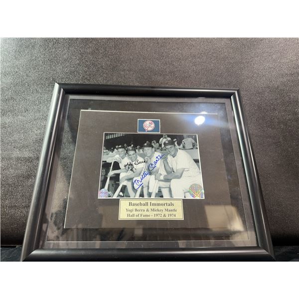 Yogi Berra and Mickey Mantle Signed Photo