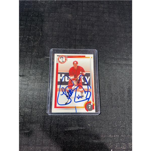 Theoren Fleury Hockey School Card #7 Signed