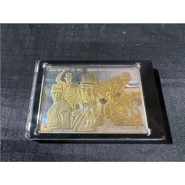 Nolan Ryan 999 Fine Silver Strikeout Leader