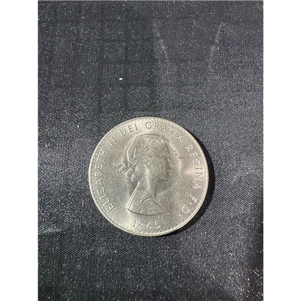 1965 Churchill Crown Coin, Elizabeth II