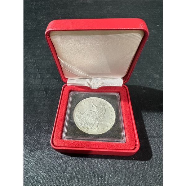 1878 Trade Dollar Silver Coin in Case