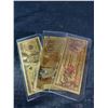 Image 1 : 3 Gold-Plated Collectible Banknotes