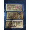 Image 2 : 3 Gold-Plated Collectible Banknotes