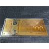Image 5 : 3 Gold-Plated Collectible Banknotes