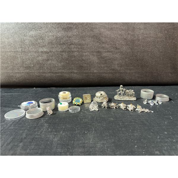 Gemstones and Figurines Lot