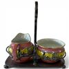 Image 1 : Vintage Royal Winton  Grimwades Cream & Sugar on Silver Plated Stand