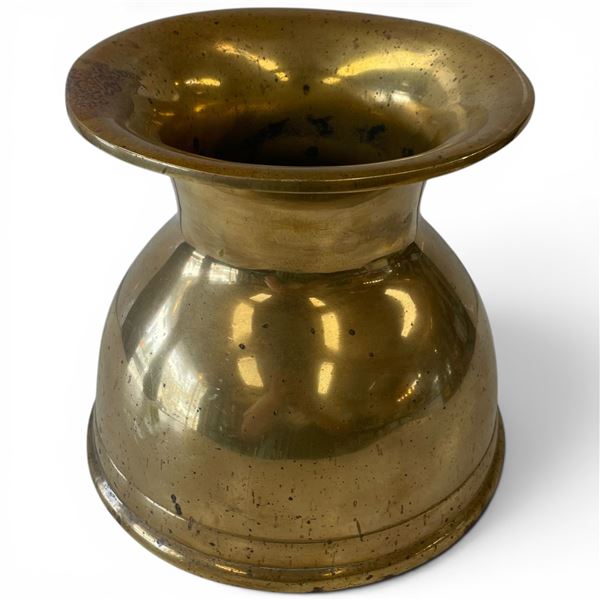 Heavy Solid Brass Spittoon (8" tall x 9"diameter)