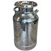 Image 2 : 20 Gallon Chrome Milk Can with Lid