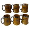 Image 2 : 6 x 1970s Glazed English Tankards by Lord Nelson Pottery