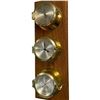 Image 2 : Trysail Weather Center with Brass Porthole Design on Oak Back - 8" x 23"