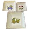 Image 4 : Landis 3 Piece Glazed Ceramic Bowl Set - Largest is 16" x 16" x 5" deep