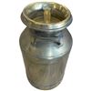 Image 2 : 20 Gallon Brass Milk Can with Lid