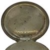 Image 3 : Antique Sterling Silver 1.5" Pocket Watch - No glass (Fob is not stamped - do not know if fob is sil