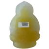 Image 3 : Yellow to Clear Buddha Medallion with Certificate of Authenticity - 3" x 2" wide