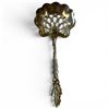 Image 1 : Antique Sterling Silver Bonbon Spoon with Holly Pattern - Weight: 13.5 grams