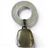 Image 1 : Vintage Webster Sterling Silver Teething Ring with Bell  - Bell without ring weighs 9.5 grams