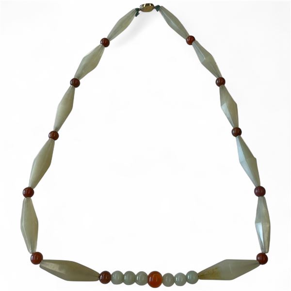 26" Agate Bead Necklace