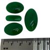 Image 3 : 4 Green Jade Cabochons - Total weight: 11 grams (largest is 15 x 29mm)