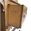 Image 4 : Vintage Folk Art Wood Kitchen Cabinet with Drawer - Stenciled Design * 15" x 32" x 52" tall
