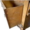 Image 5 : Vintage Folk Art Wood Kitchen Cabinet with Drawer - Stenciled Design * 15" x 32" x 52" tall