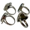Image 2 : 4 New Rings * all stamped .925 * (Amazonite, Jasper, and Agate)  Longest ring  is 27mm * Total weigh
