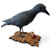 Image 1 : 2002 Rusty Rutherford "Crow" Hand Carved & Painted Sculpture