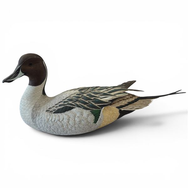 1996 Rusty Rutherford "Northern Pintail Duck" Hand Carved & Painted Decorative Decoy