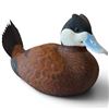 Image 1 : 1998 Rusty Rutherford "Ruddy Duck" Hand Carved & Painted Decorative Decoy