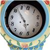 Image 3 : Hand Painted Swedish Mora Clock - Dated 1954 * 12" x 24" x 63" tall * Missing the glass