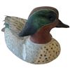 Image 2 : 1998 Rusty Rutherford "Green Winged Teal" Hand Carved & Painted Decorative Decoy - Signed by Artist
