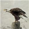 Image 3 : 1985 Rod Frederick "Winter's Call" Well Framed Print (Triple matted in a 25" x 42" frame)