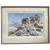 Image 1 : John Seerey Lester Ltd. Editon Print "High Ground Wolves" - #484/950  (Triple Matted in a 36" X 28"