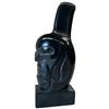 Image 2 : Signed Earl Jones Argillite "Killer Whale Man" Sculpture - 7" tall on 1.5" x 3" base