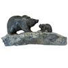 Image 3 : C. Jenkins Signed Large Soapstone Caring of "Mother and Cub" 6" x 18" long x 8" wide