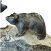 Image 4 : C. Jenkins Signed Large Soapstone Caring of "Mother and Cub" 6" x 18" long x 8" wide