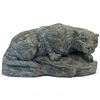 Image 1 : Vintage Pearlite Cougar Statue by Stonecroft * 4" x 7.5" x 4" tall
