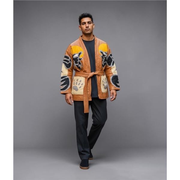 Original Paul Johnny Wearable Art Jacket -  Hand Stitched Flannel with COA (raglan sleeve) Canadian 