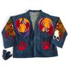 Image 2 : Original Paul Johnny Wearable Art Jacket -  Hand Stitched Flannel & Denim with COA(raglan sleeve) Ca