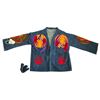 Image 3 : Original Paul Johnny Wearable Art Jacket -  Hand Stitched Flannel & Denim with COA(raglan sleeve) Ca