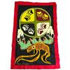 Image 1 : Original Paul Johnny "Medicine Wheel" Blanket -  Hand Stitched Flannel (40" x 60" - includes COA) Ca